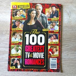TV Guide: 100 Greatest TV & Movie Romances Magazine 2024 Romance Love